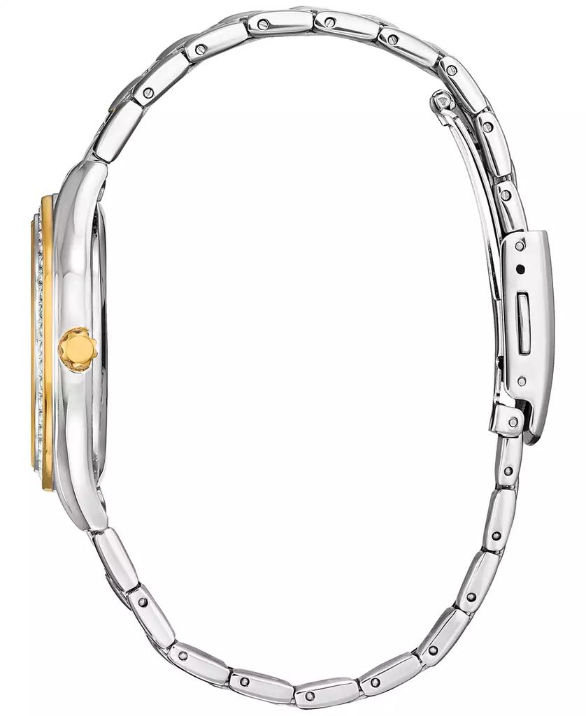 Citizen Eco-Drive Women's Crystal Two-Tone Stainless Steel Bracelet Watch 34mm