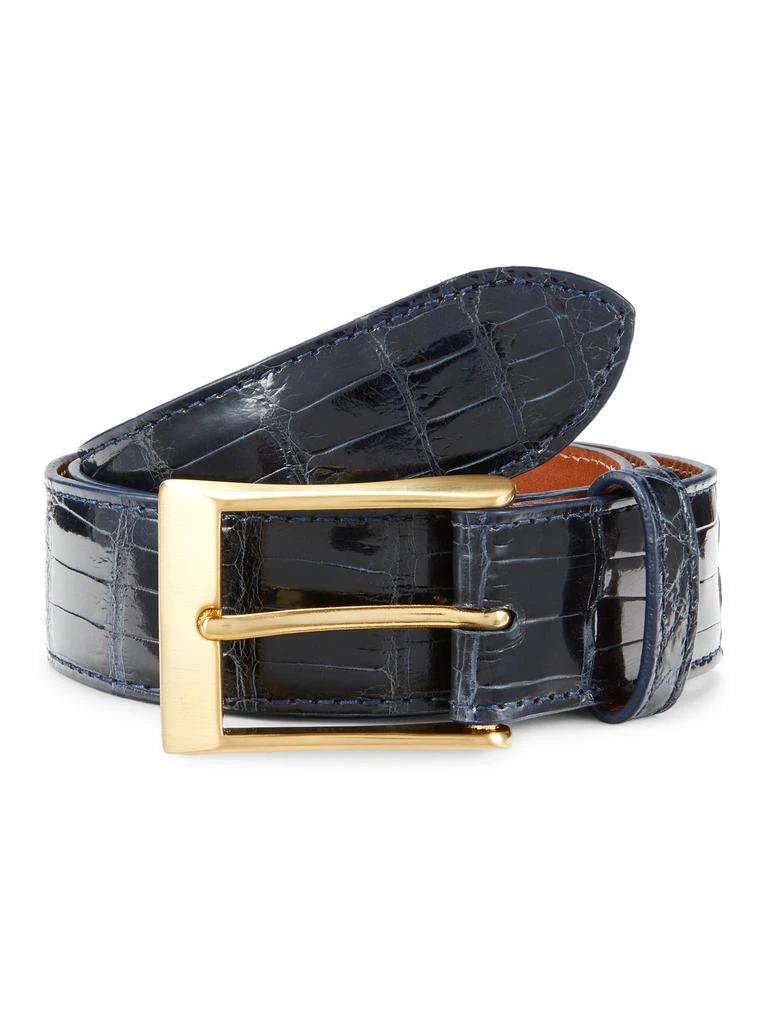 Saks Fifth Avenue Genuine Alligator Leather Belt 3
