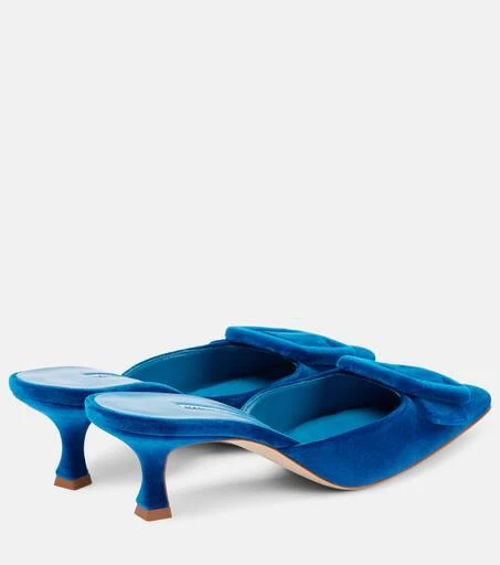 Manolo Blahnik Maysale 50 velvet mules 2