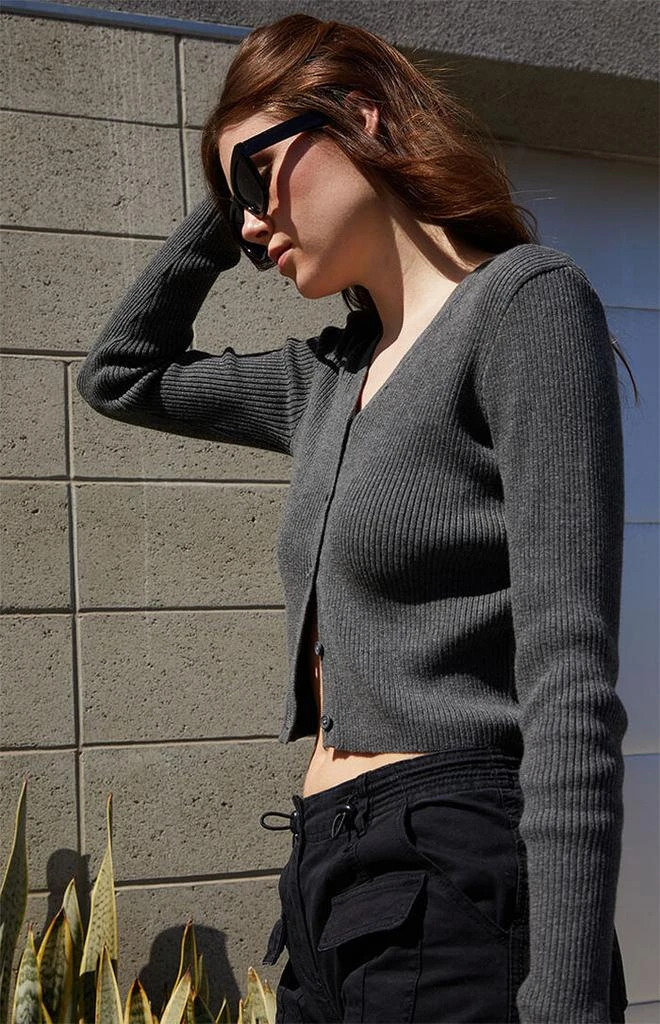 John Galt Gray Shannon Cardigan 2