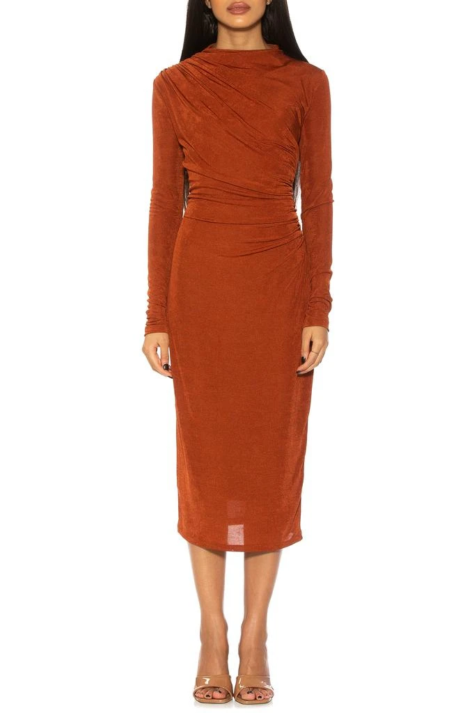 ALEXIA ADMOR Kim Bodycon Long Sleeve Midi Dress 4