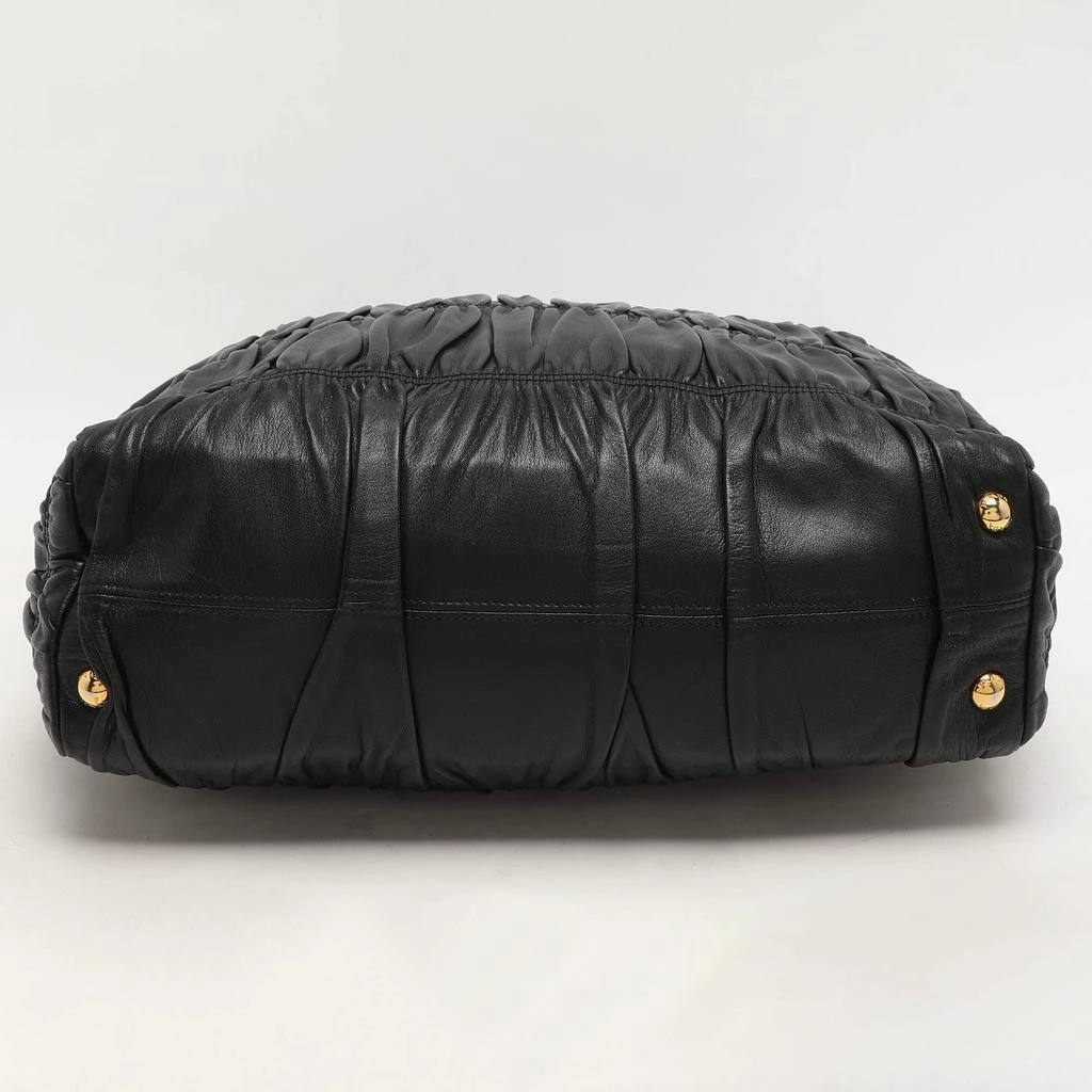 Prada Prada Black Matelasse Leather Top Handle Bag 12