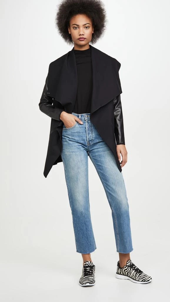 SPANX Faux Leather Convertible Jacket 4