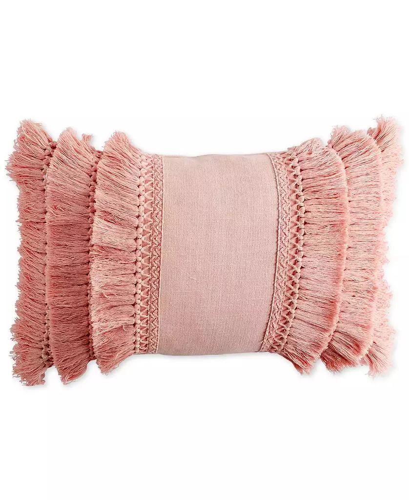 Peri Home Fringe Decorative Pillow, 12" x 18" 1