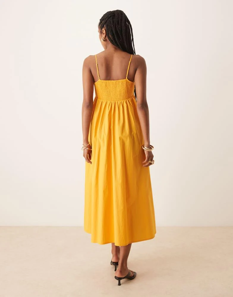 knee length dresses for ladies A-Line Swing Trapeze Midi Dress Floral – iconic luxe main image 1