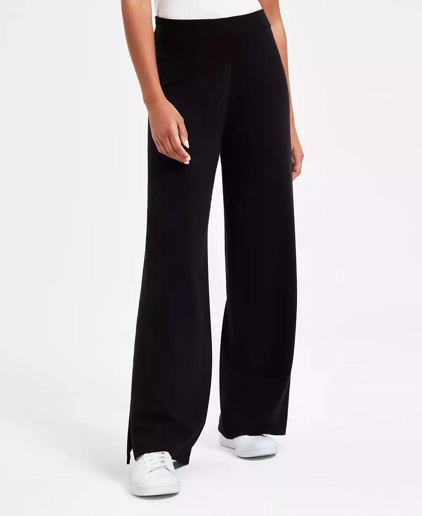 Bar III Women's Sweater-Knit Slit-Hem Pants, Exclusively at Macy's 3