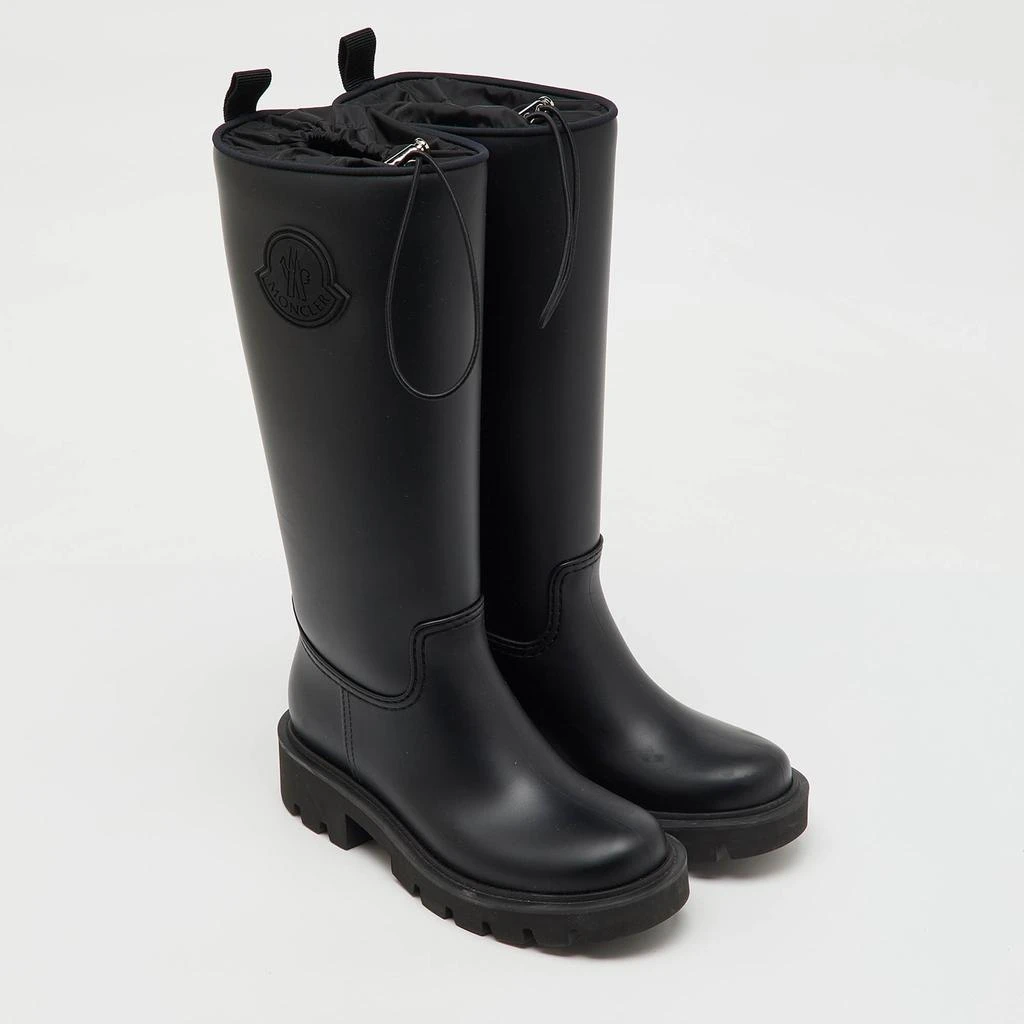 Moncler Moncler Black Rubber Kickstream High Rain Boots Size 37 4