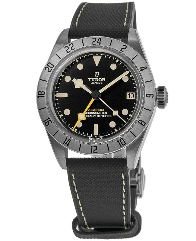Tudor Tudor Black Bay Pro Automatic Black Dial Rubber and Leather Strap Men's Watch M79470-0003 1