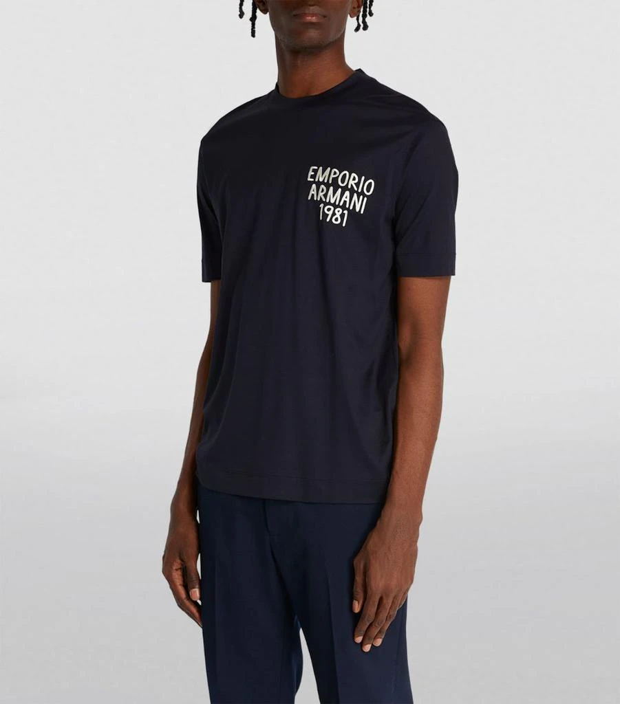 Emporio Armani Embroidered 1981 T-Shirt 3