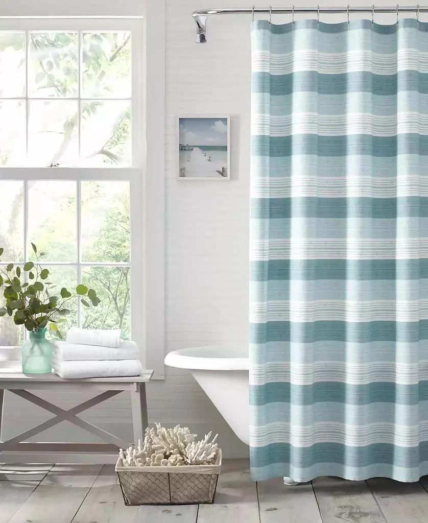 Tommy Bahama Home Hula Beach Cotton Shower Curtain, 72" x 72"