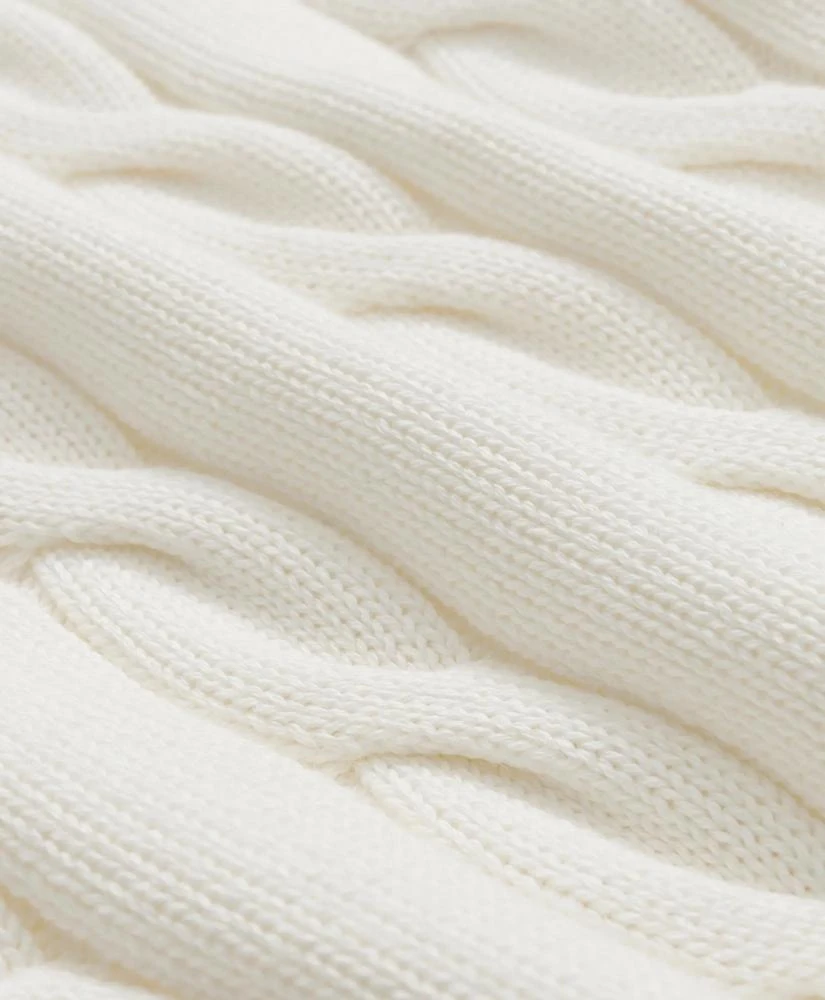 Brooks Brothers Cable Knit Tennis Half-Zip Sweater in Supima® Cotton 3