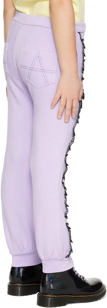 ANNA SUI MINI Kids Purple Tapered Sweatpants 3