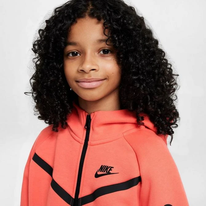 NIKE Girls' Nike Sportswear Tech Fleece Full-Zip Hoodie 3