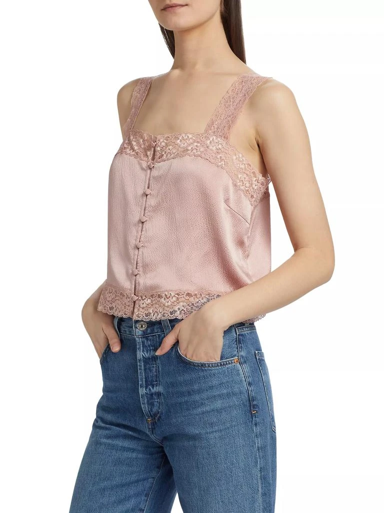CAMI NYC Tannis Silk-Lace Cropped Camisole Top 4