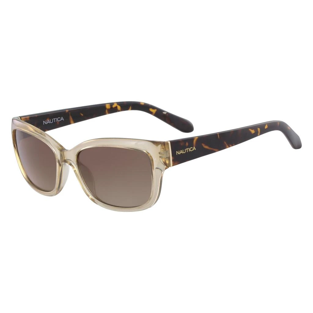 Nautica Womens Rectangular Sunglasses With Peach Frame 1