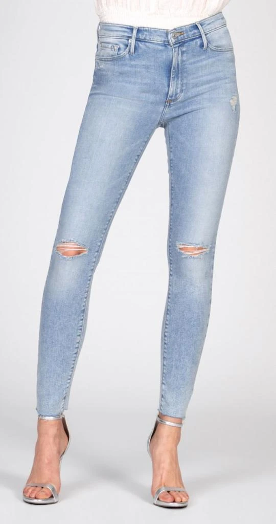 Black Orchid Carman High Rise Fray Denim In Flying High 1