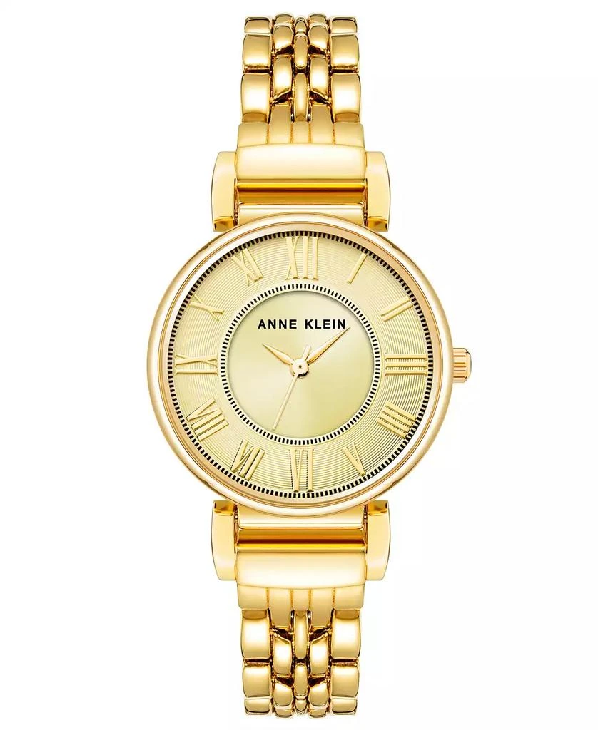 Anne Klein Women's Quartz Gold-Tone Alloy Link Bracelet Watch, 30mm 1