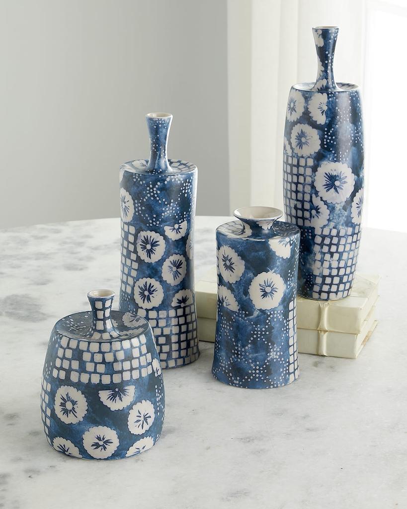 Jamie Young Block Print Vases, Set Of 4
