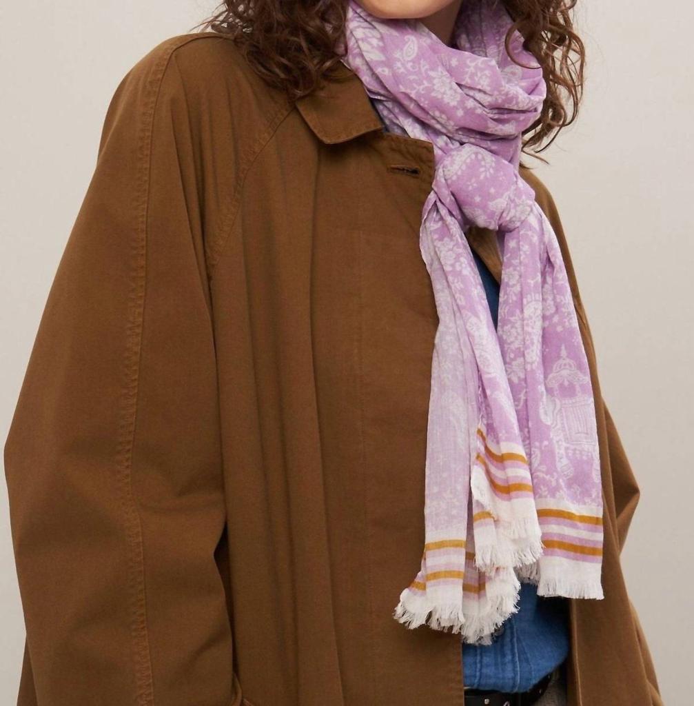 Hartford Hartford - Cotton Voile Elephants Scarf
