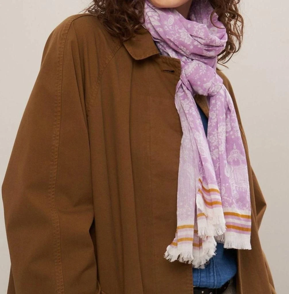 Hartford Hartford - Cotton Voile Elephants Scarf 1