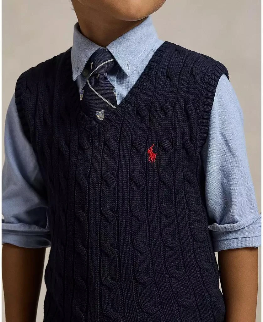 Ralph Lauren Toddler and Little Boys Cable-Knit Sweater Vest 6