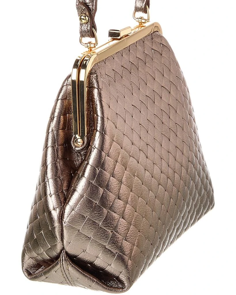 Persaman New York Estelle Kisslock Leather Satchel 3