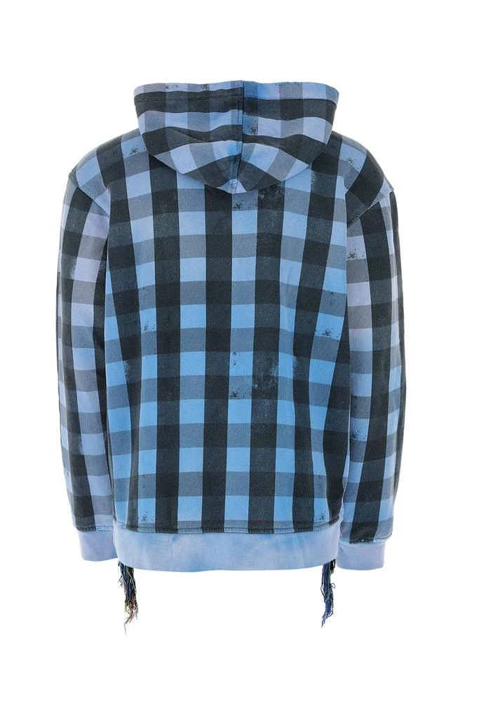 Alchemist Alchemist Babylon Burning Checked Distressed Hoodie 2