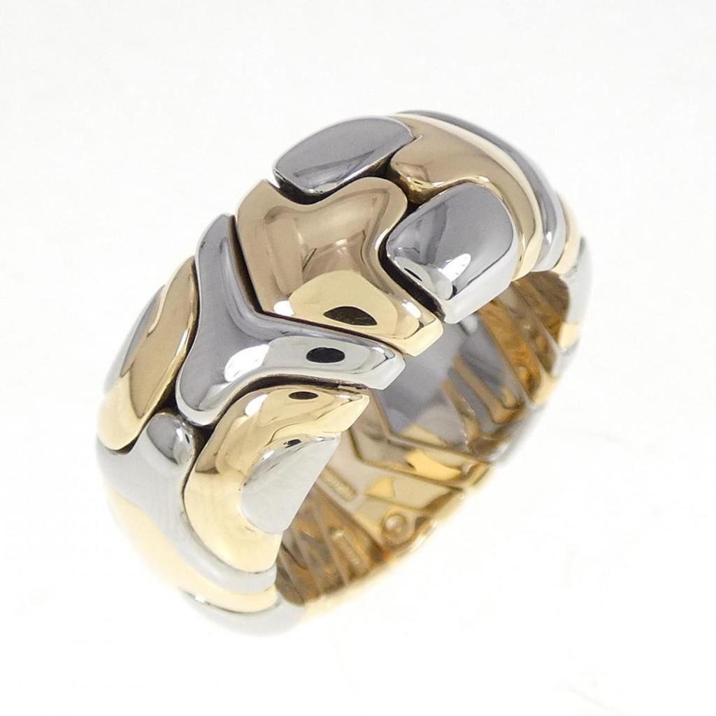 BVLGARI Stainless Steel yellow gold (18K) Band Ring (Pre-Owned)