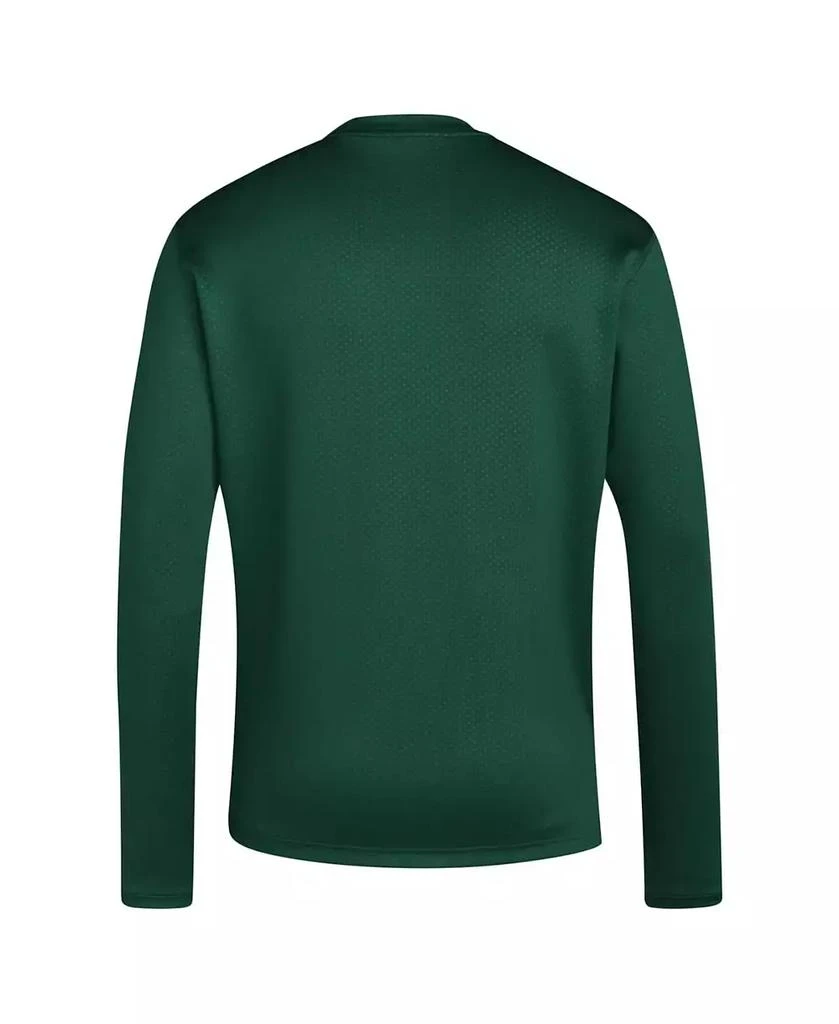 Adidas Men's Miami Hurricanes Reverse Retro Baseball Script Pullover Sweatshirt 2