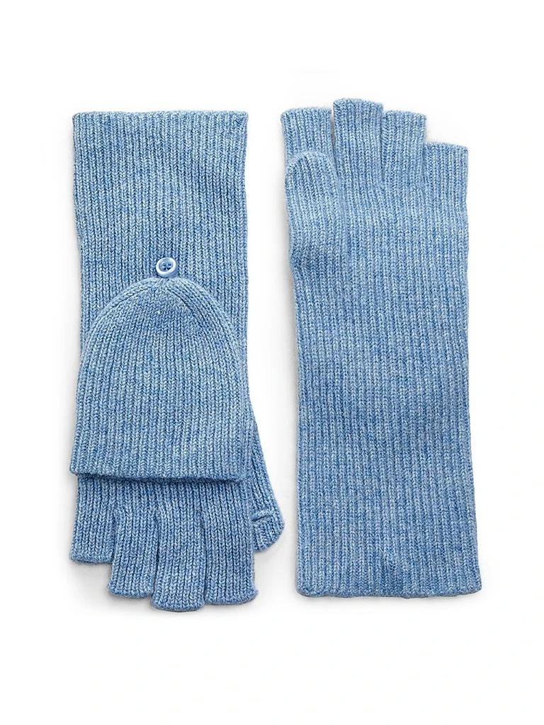 Saks Fifth Avenue Ribbed Cashmere Convertible Mittens 1