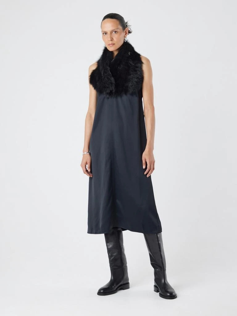 Gushlow & Cole Baby button shearling scarf 2