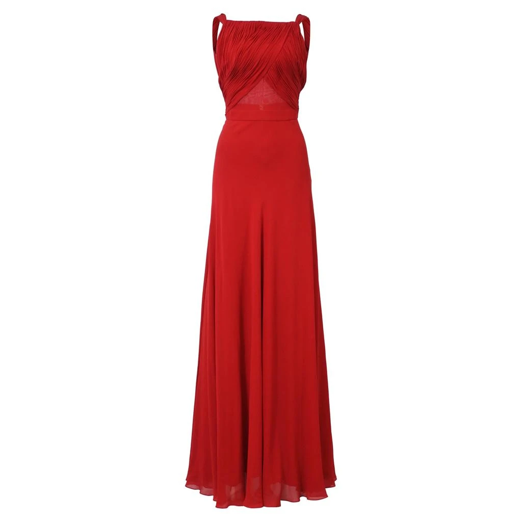 strapless open back dress Men's Coral Long Sleeve Dress Shirt 16.5 36/37 / Coral main image 0