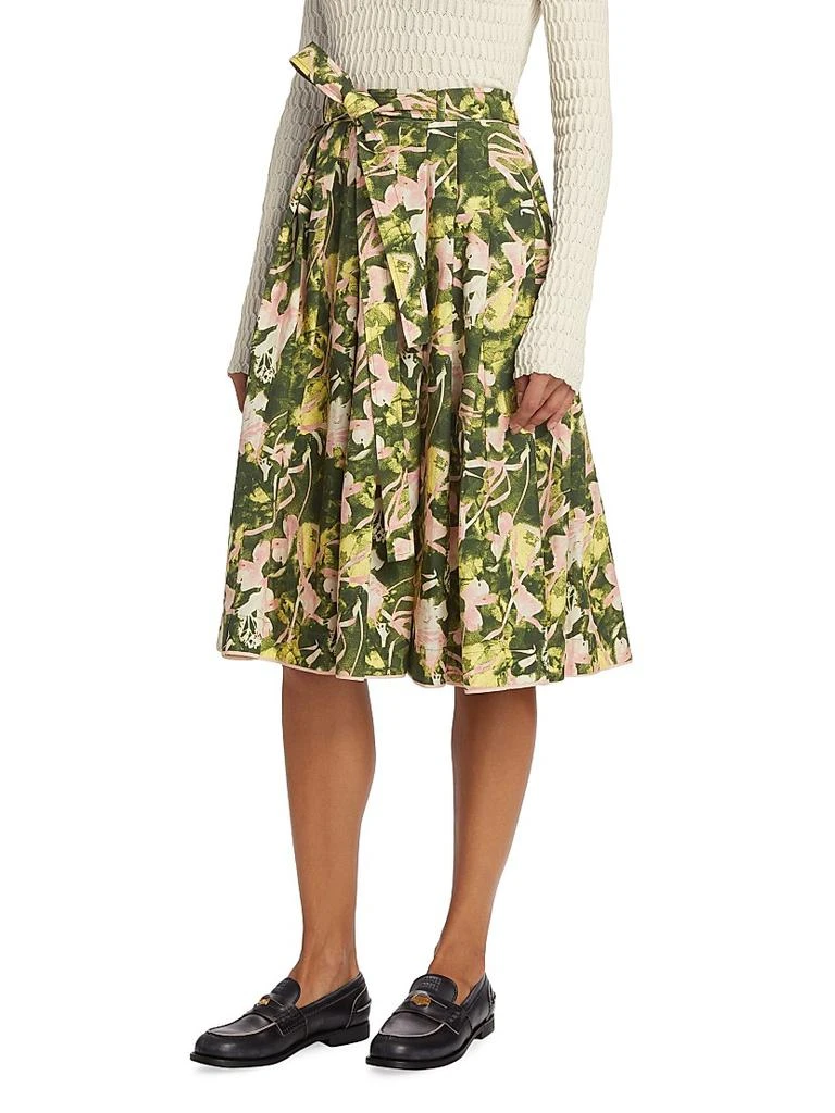 3.1 Phillip Lim Floating Iris Floral A-Line Skirt 4
