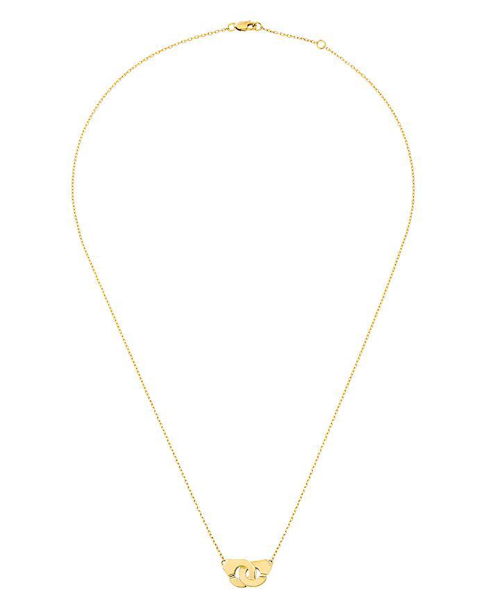 Dinh Van 18K Yellow Gold Menottes Pendant Necklace, 16.5"