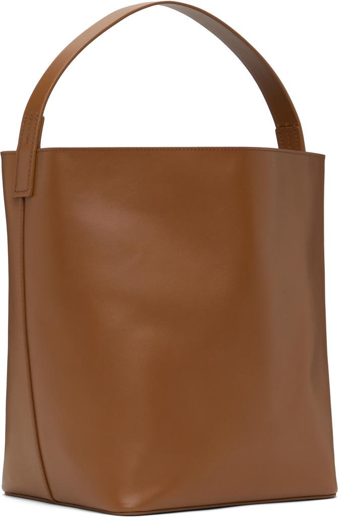 バッグ AURALEE SHOULDER BAG MADE B Y AETA Shop Brown AETA Edition Leather Shoulder Bag on Sale at
