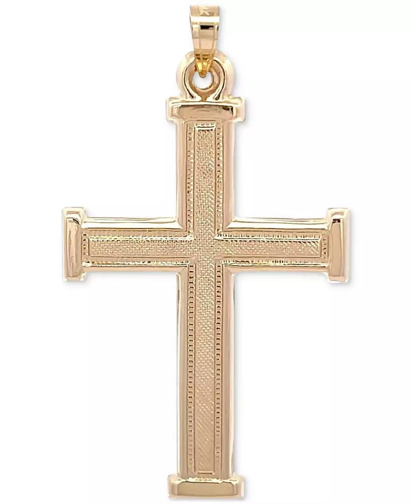 Macy's Cross Pendant in 14k Yellow Gold 1