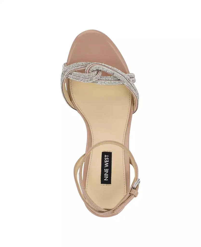 Nine West Women's Genner Embellished Block Heel Sandals 4