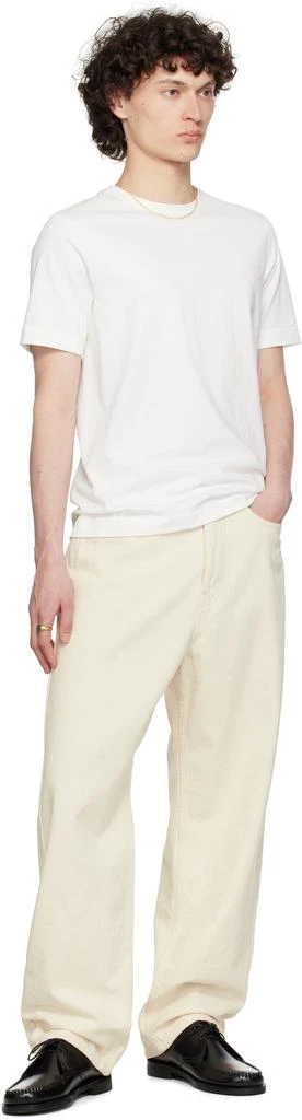 Merz b. Schwanen White 214 Loopwheeled T-shirt 4