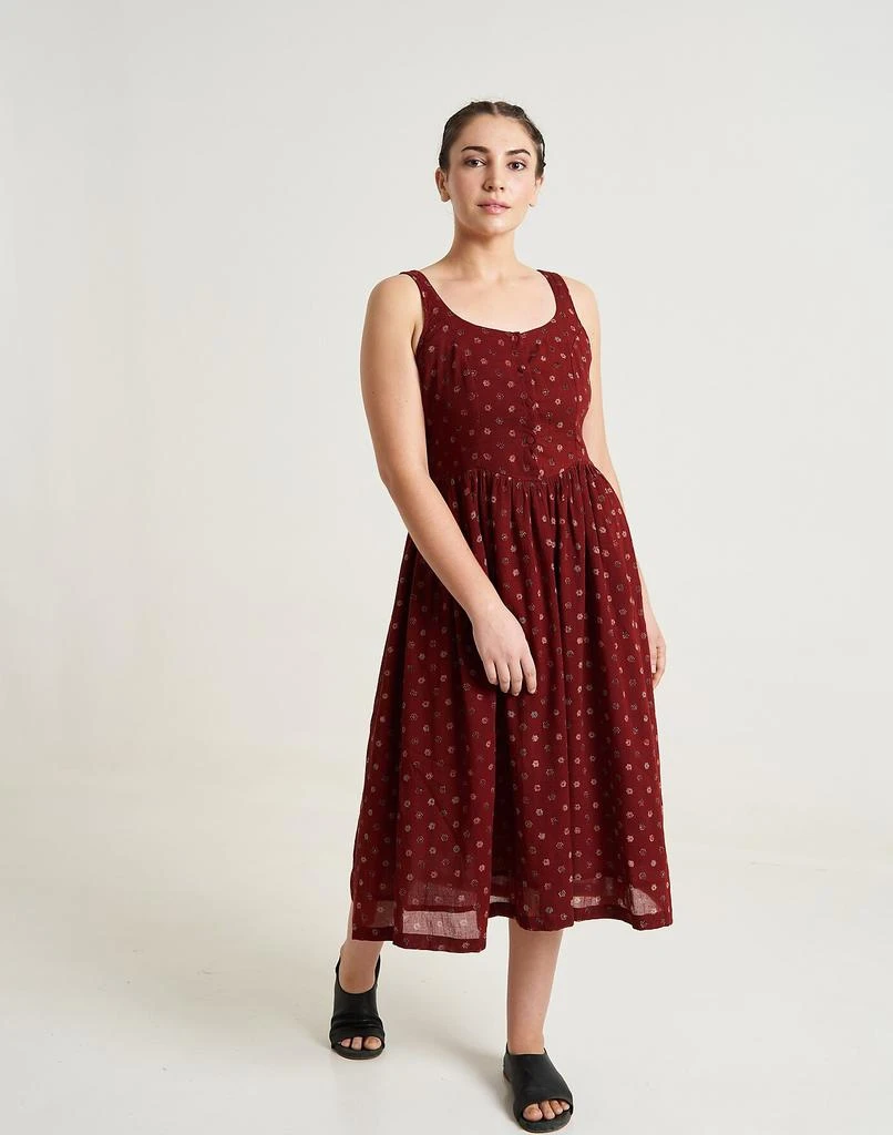 Madewell World of Crow Cherry Blossom gathered dress 2