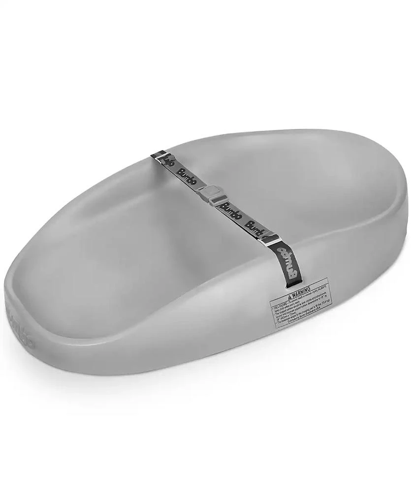 Bumbo Diaper Changing Pad, Ergonomic Baby Changing Mat with Safety Belt, Gray