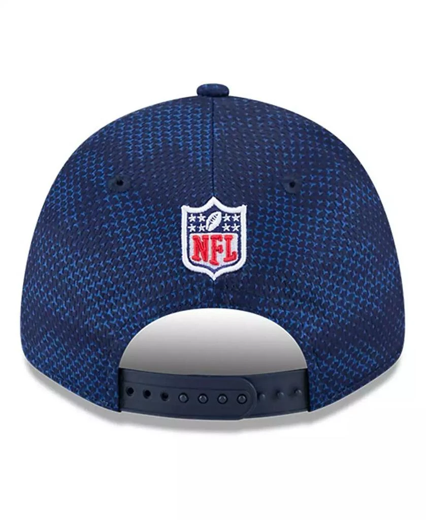 New Era Men's Navy New England Patriots 2024 Sideline 9FORTY Stretch-Snap Hat 4