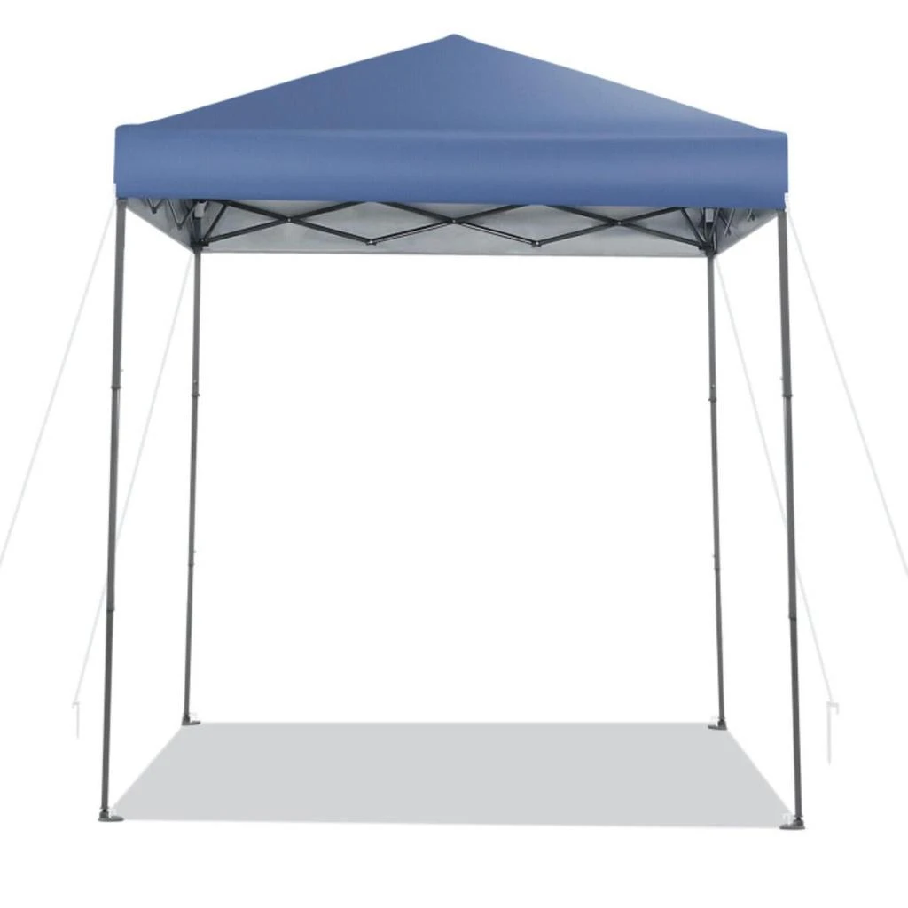Hivvago 6.6 x 6.6 Feet Outdoor Pop-up Canopy Tent with UPF 50+ Sun Protection-Gray 4