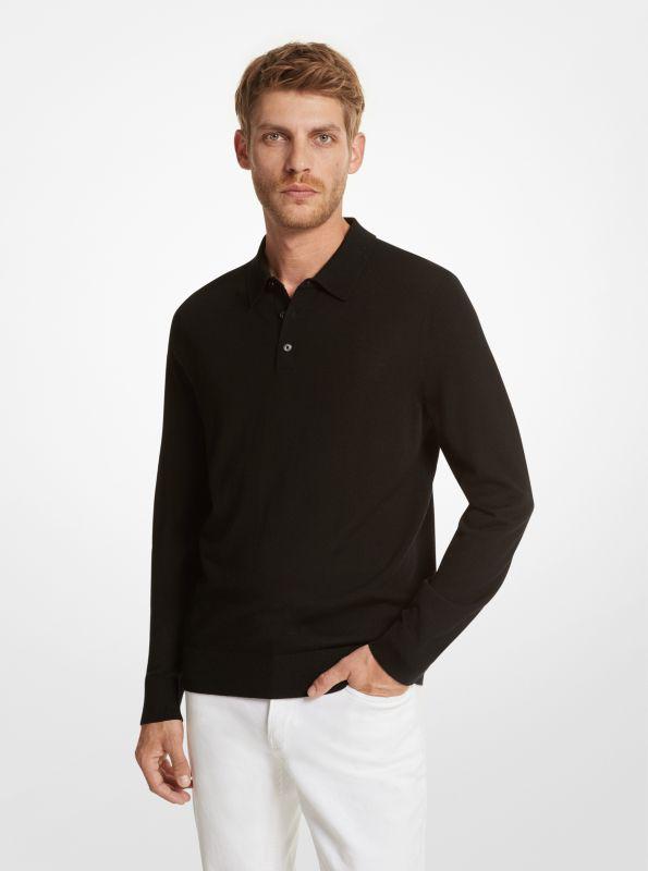 Michael Kors Merino Wool Polo Sweater