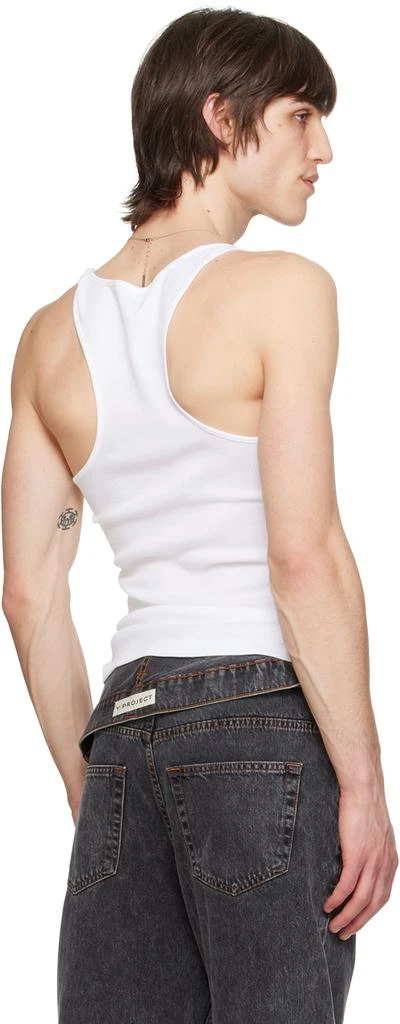 Y/Project White Invisible Strap Tank Top 3