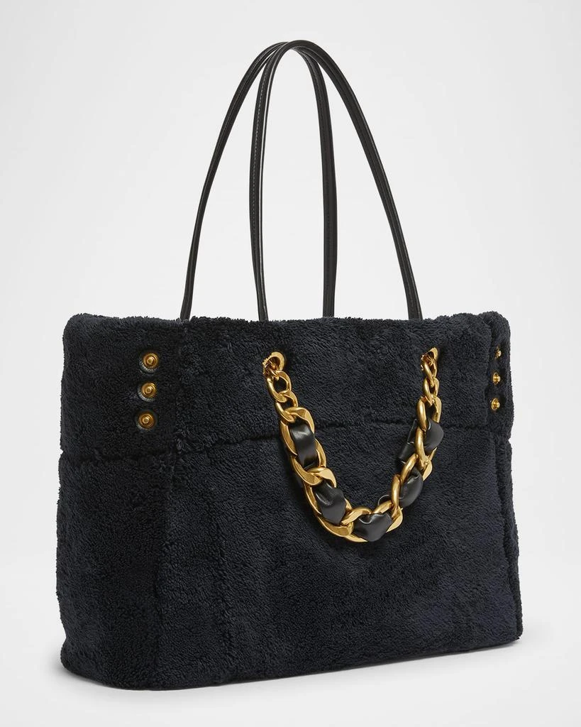 Balmain 1945 Soft Tote Bag in Terry Cloth 3