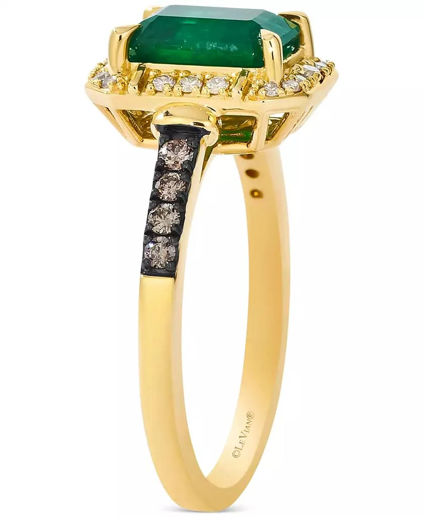 Le Vian New Emerald (1-1/5 ct. t.w.) 
Diamond (1/5 ct. t.w.) Statement Ring in 14k Yellow Gold 3