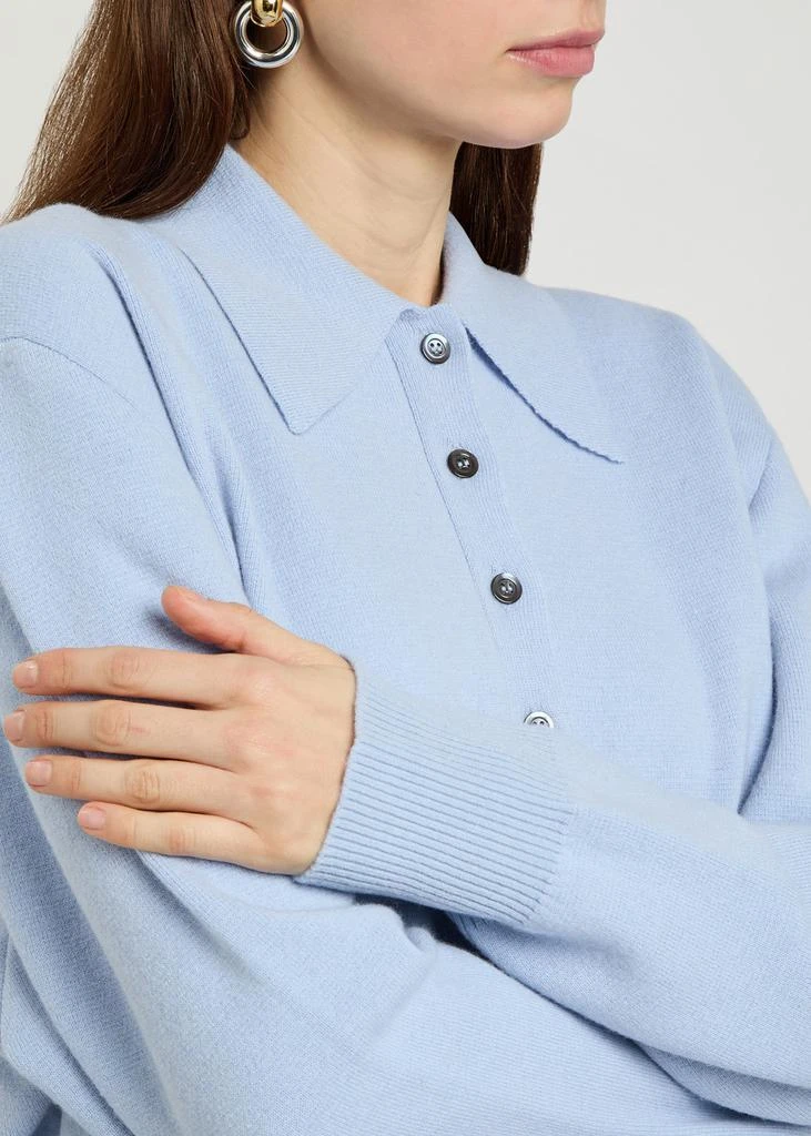 Rohe Compact wool and cashmere-blend polo top 5