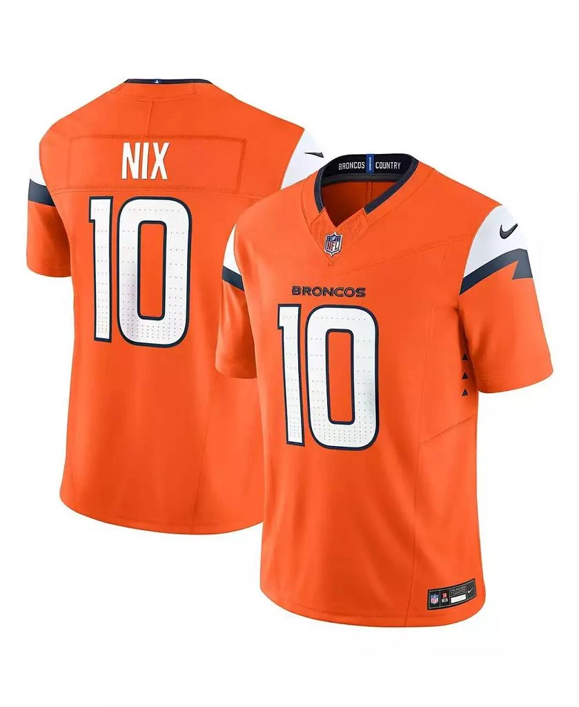 NIKE Men's Bo Nix Orange Denver Broncos Vapor F.U.S.E. Limited Jersey 1
