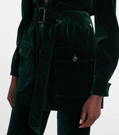 Yves Saint Laurent Saharienne cotton velvet jacket 5