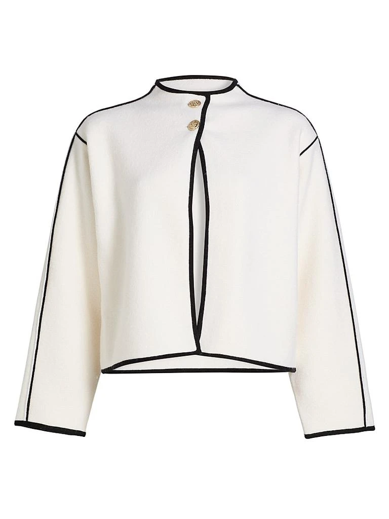 Alice + Olivia Pearson Collared Sweater Jacket